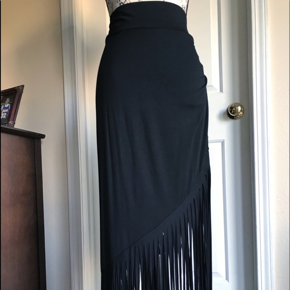 Cowgirl Justice Dresses & Skirts - Cowgirl Justice Black Tassel Skirt